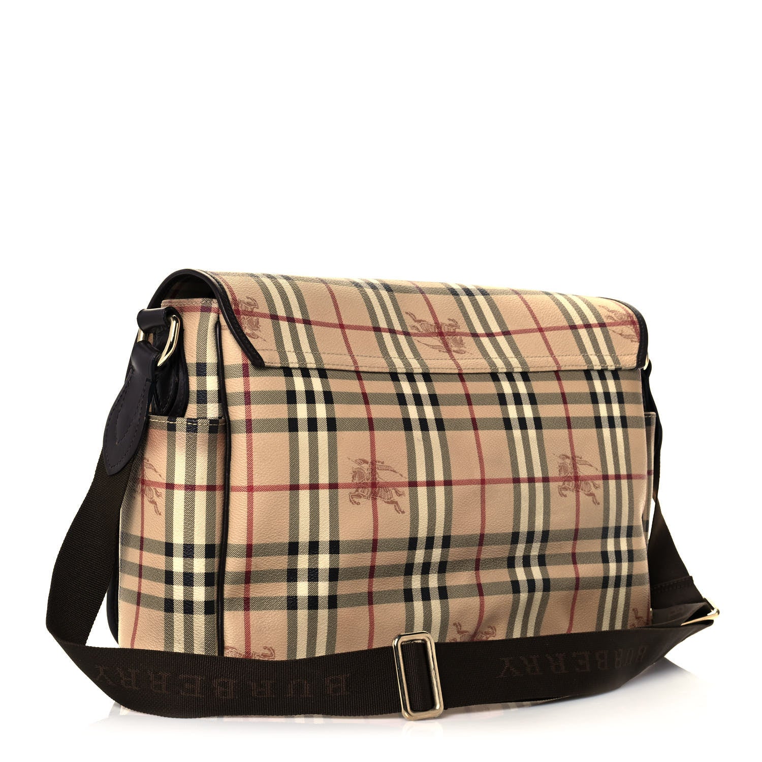 Burberry Haymarket Check Diaper Messenger Bag 3 of 18