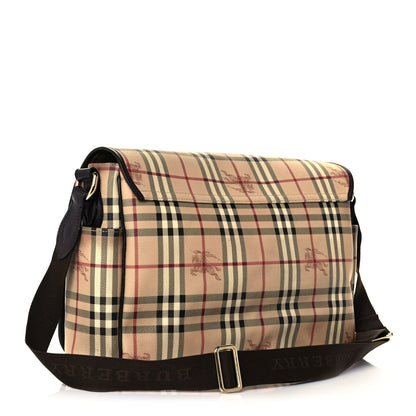 Burberry Haymarket Check Diaper Messenger Bag 3 of 18
