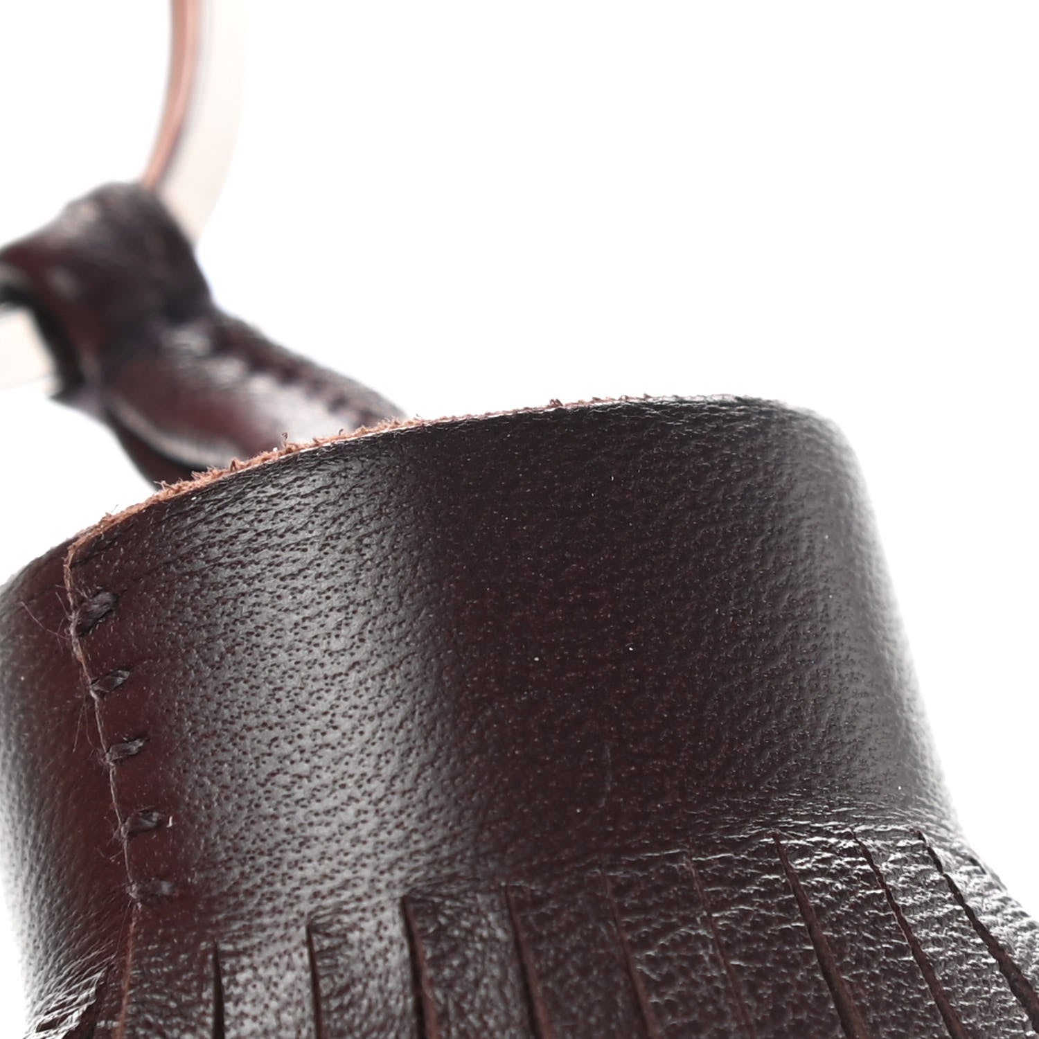 Hermes Lambskin Tri-Color Carmen Tassel Key Holder 5 of 5