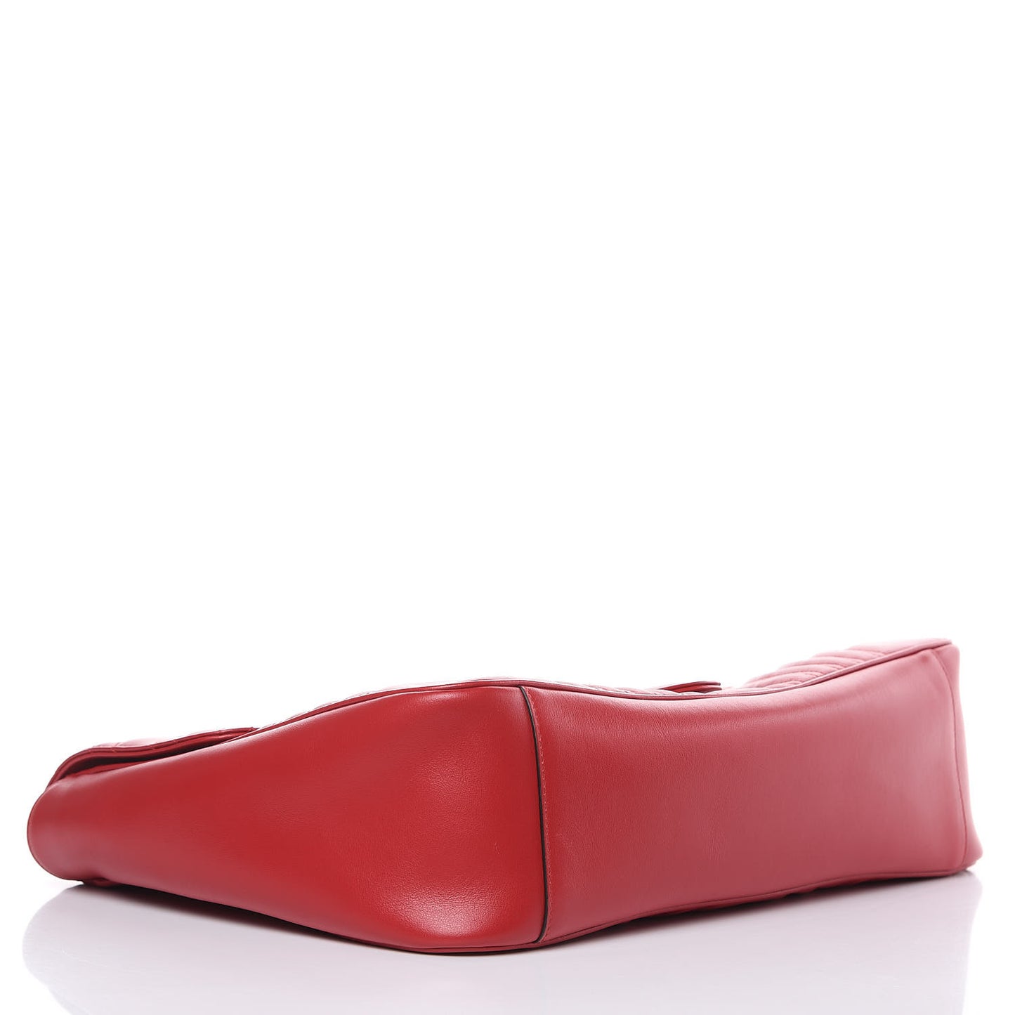 Calfskin Matelasse Large GG Marmont Shoulder Bag Hibiscus Red