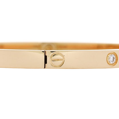 Cartier 18K Yellow Gold 6 Diamond Small LOVE Bracelet 15 4 of 8