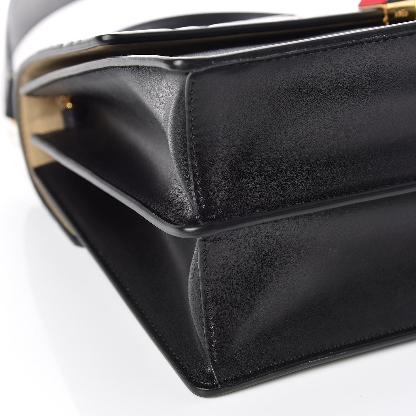 Vitello Liberty Bi-Color FF 1974 Embossed Kan I Shoulder Bag Black Maya