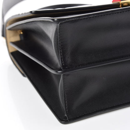 Fendi Vitello Liberty Bi-Color FF 1974 Embossed Kan I Shoulder Bag Black Maya 5 of 14