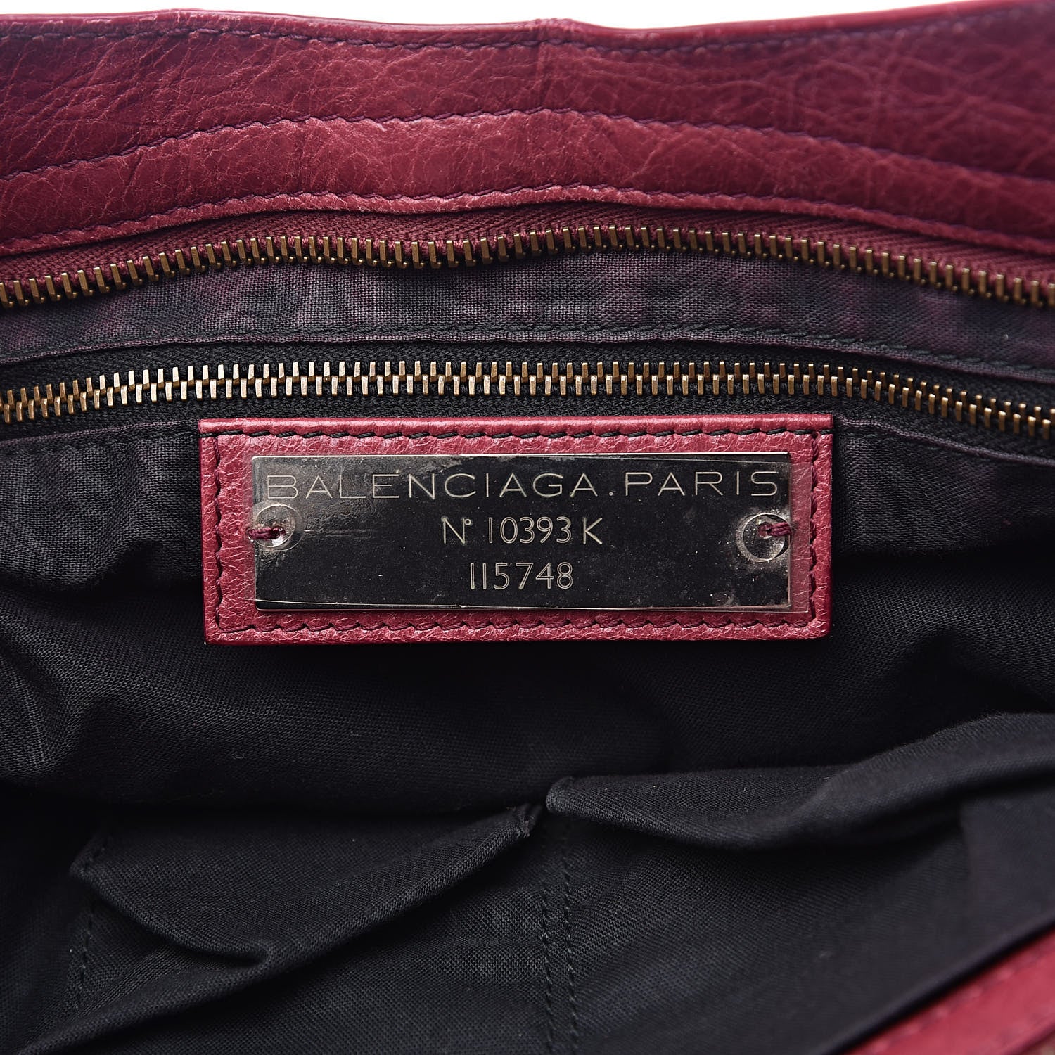 Balenciaga Agneau Classic Hardware City Cassis 6 of 17