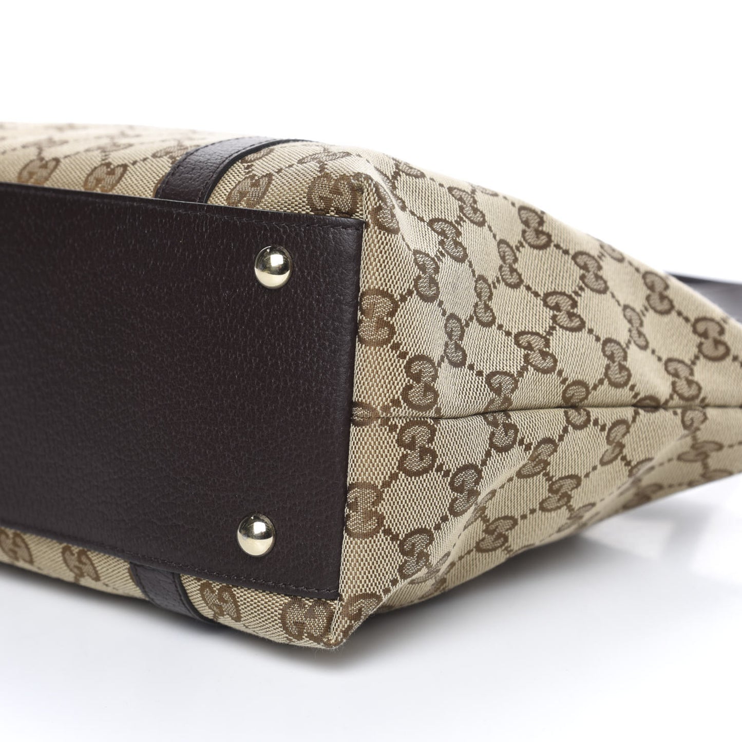 Monogram Medium Abbey Tote Dark Brown