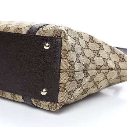 Gucci Monogram Medium Abbey Tote Dark Brown 9 of 9