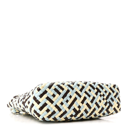 Bottega Veneta Calfskin Intreccio Tricolor Tosca Shoulder Bag Bitter Chocolate Zest Washed Topazio 4 of 11