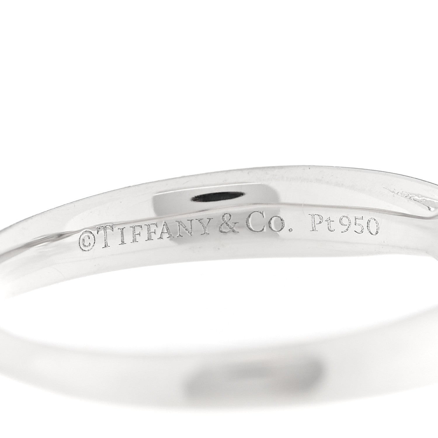 Tiffany Platinum Diamond .21ct Harmony Solitaire Engagement Ring 48 4.5 5 of 6