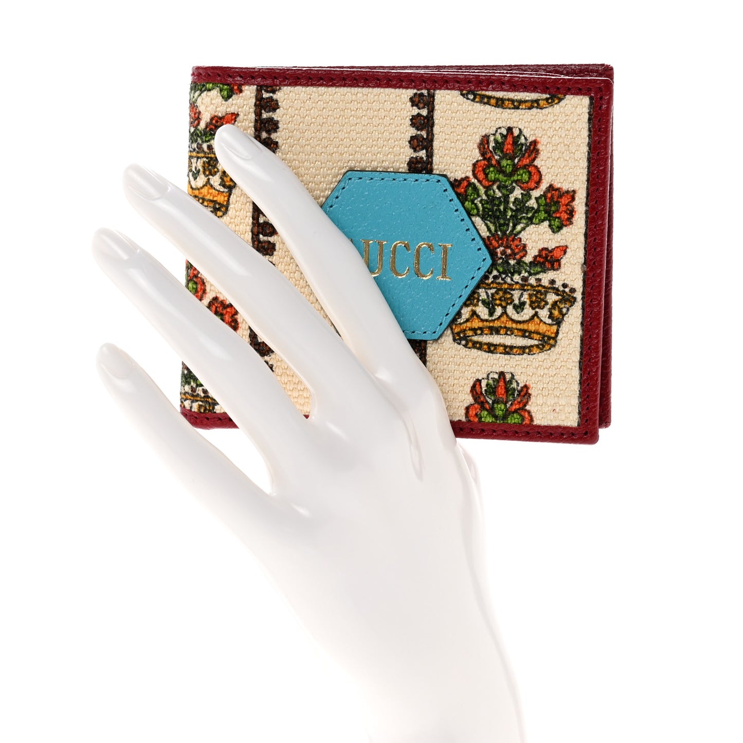 Canvas Calfskin 100 Centennial Music Wallet Multicolor