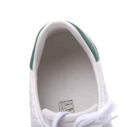Gucci Nappa G Rhombus Mens Ace Sneakers 10 Great White Green 7 of 10