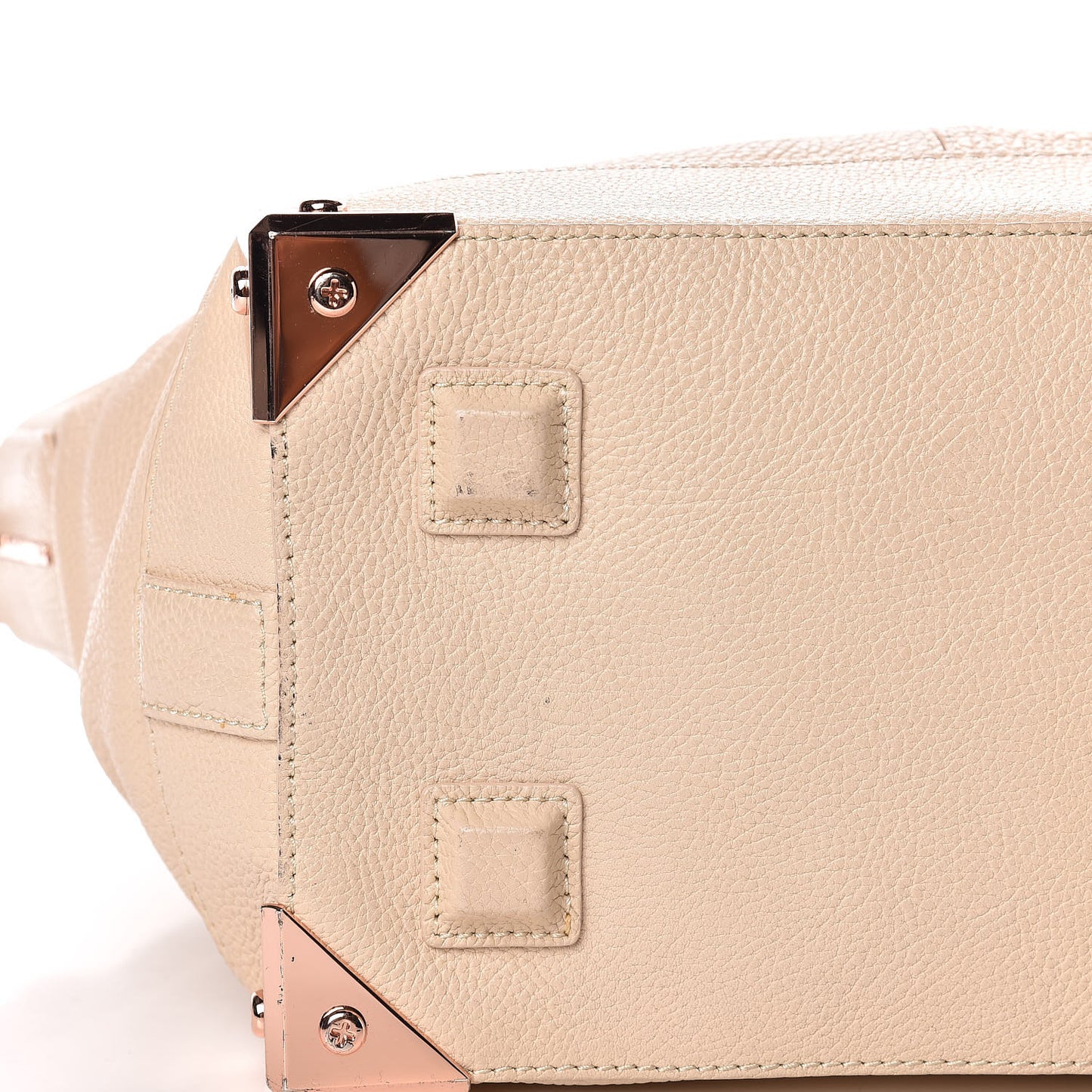Pebbled Calfskin Large Emile Eggshell