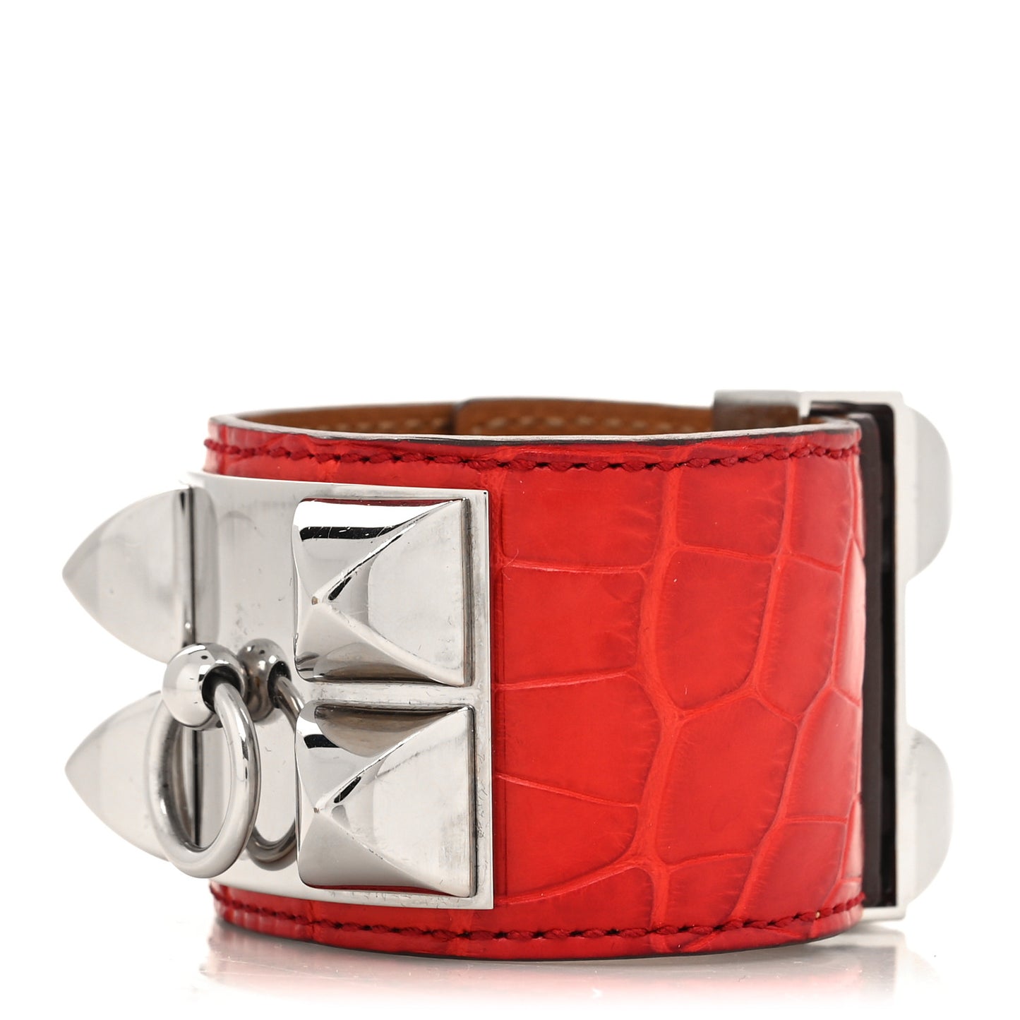 Shiny Alligator Collier De Chien CDC Bracelet S Geranium