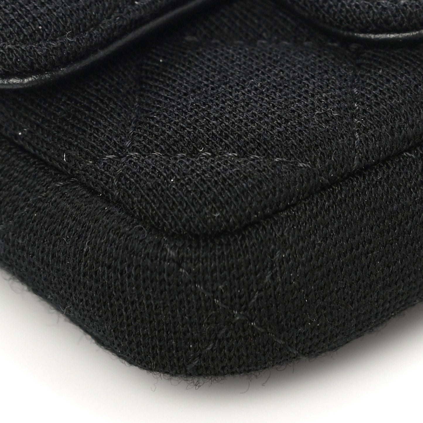 Jersey Quilted Belt Bag Black