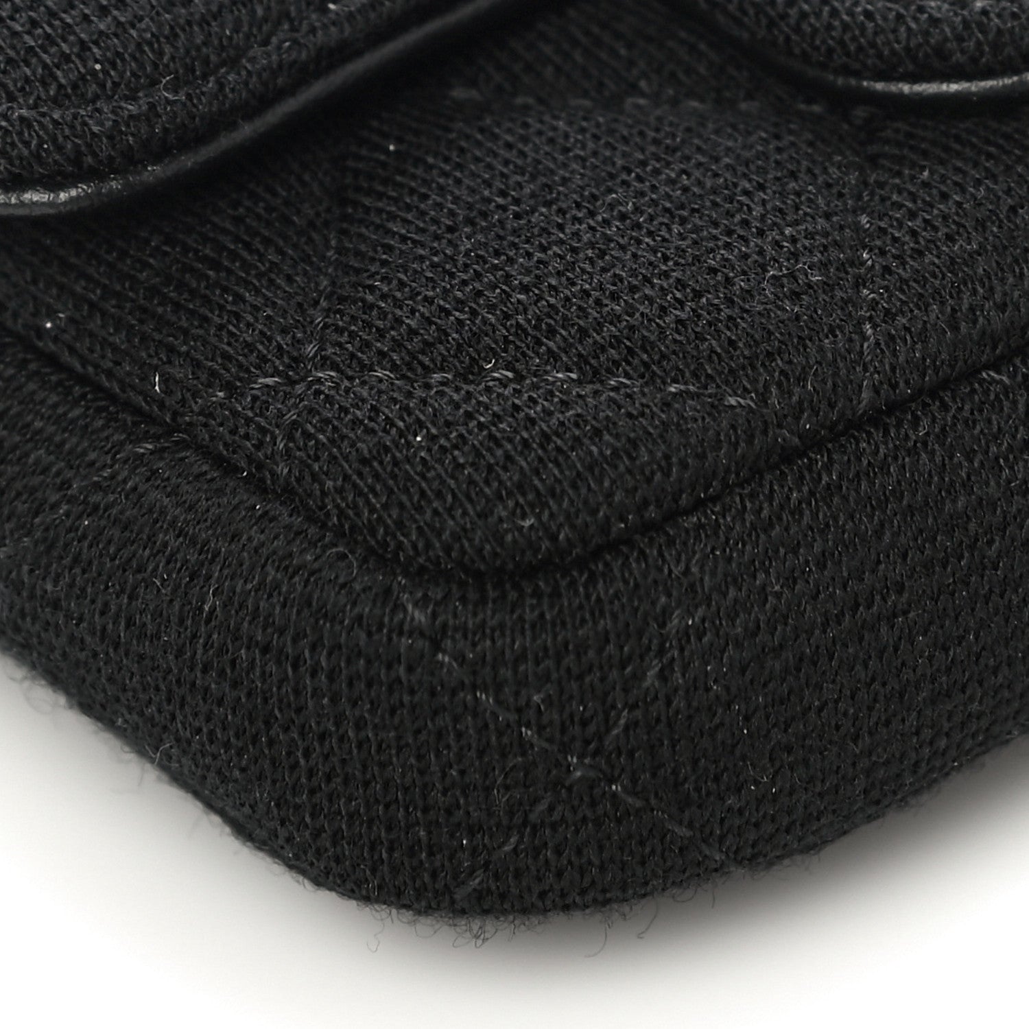 Chanel Jersey Quilted Belt Bag Black 9 of 11