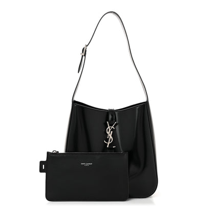 Saint Laurent Patent Small Le 5 A 7 Supple Hobo Black 3 of 11