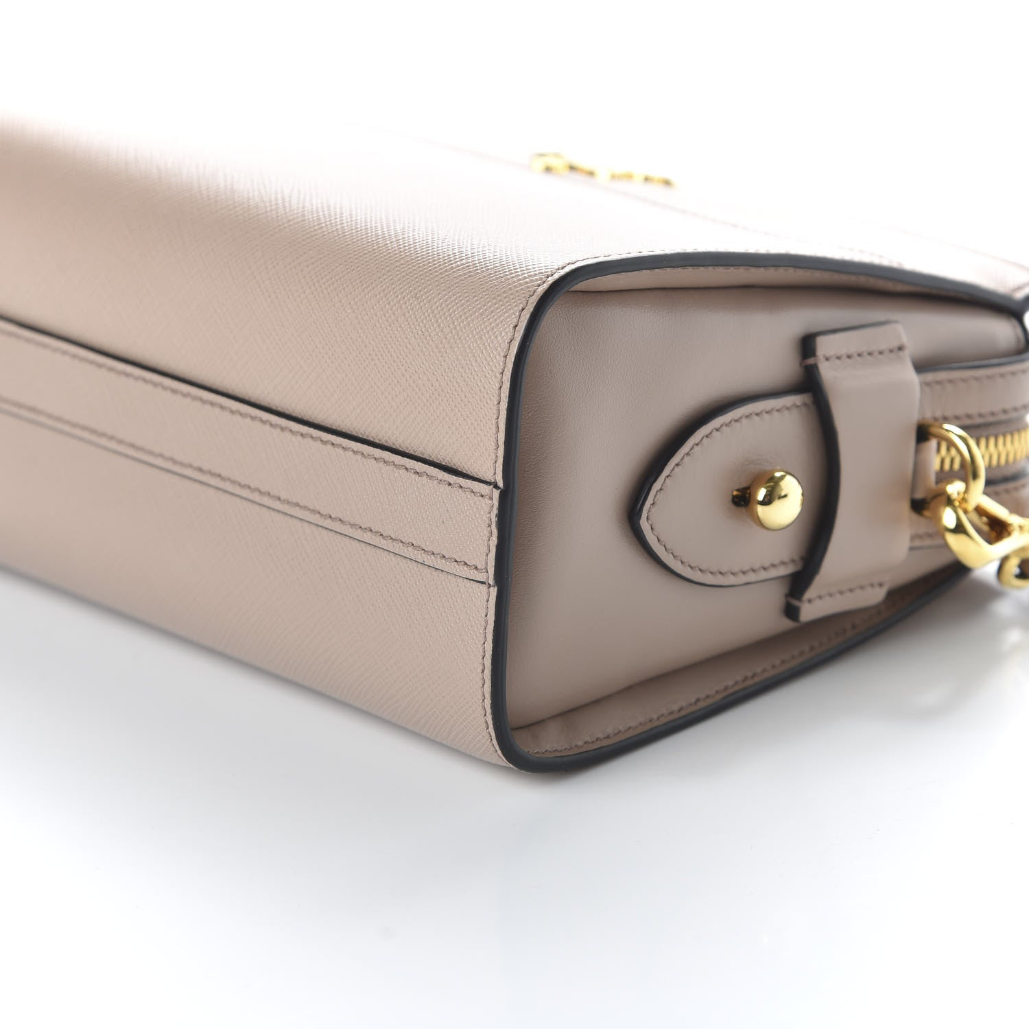 Prada Saffiano City Calfskin Esplanade Crossbody Bag Cipria 7 of 9