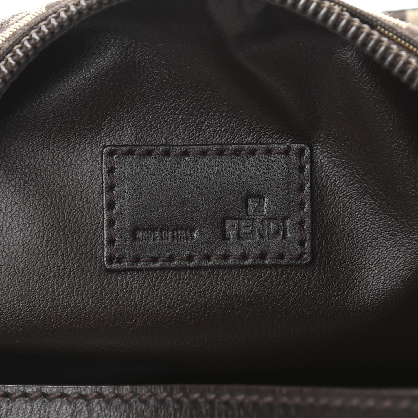 Zucchino Vitello Mini Pochette Testa di Moro Beige