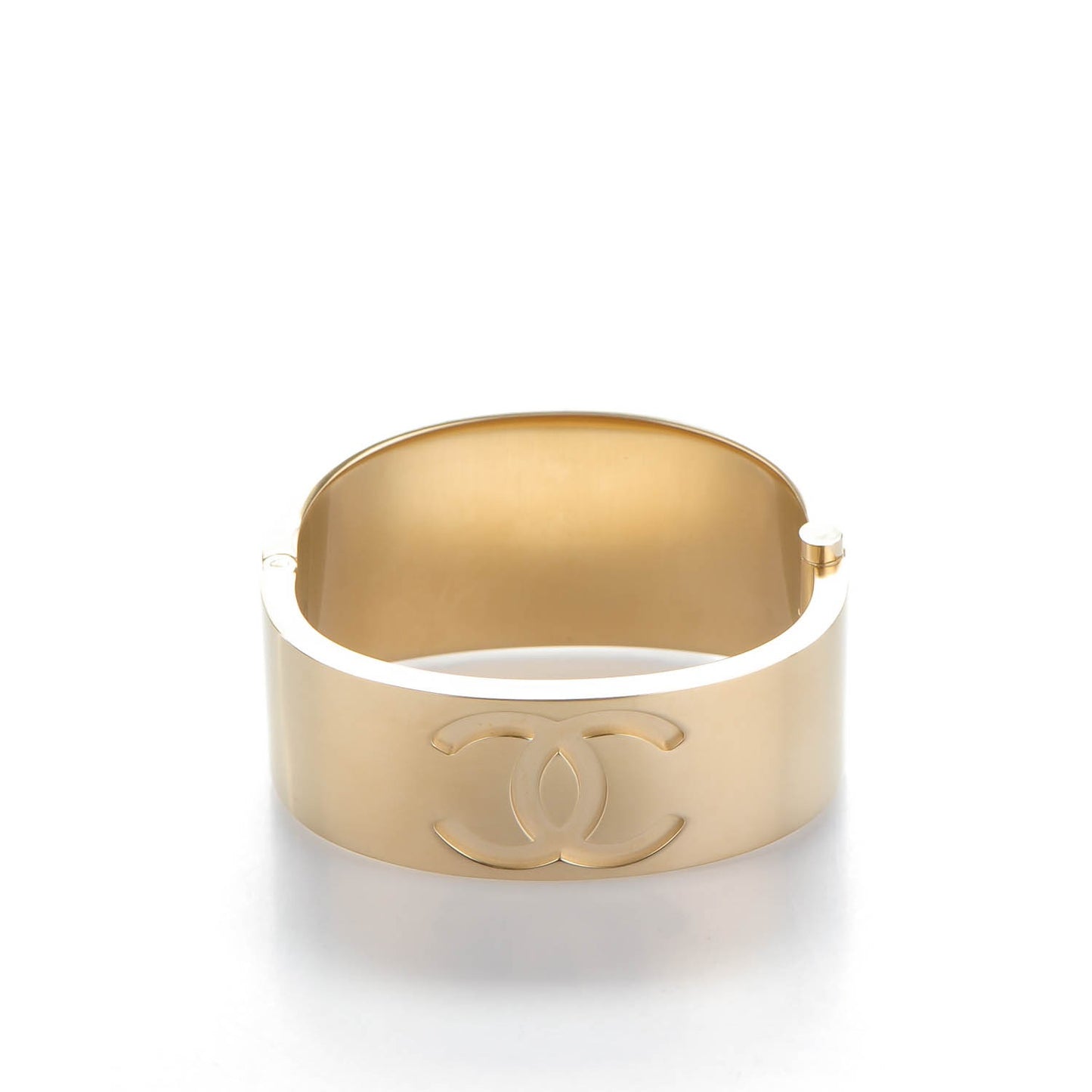 Metal CC Mirror Cuff Gold