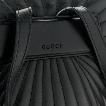 Gucci Calfskin Bamboo Trapuntata Queen Margaret Backpack Black 10 of 13