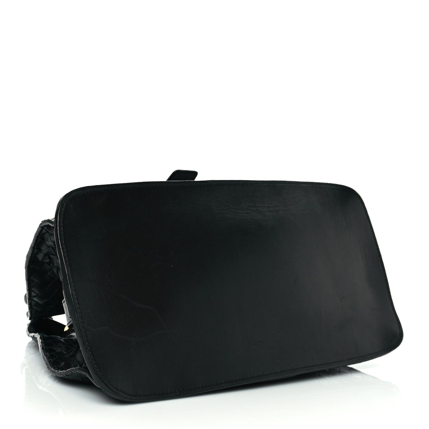 Nappa Intrecciato Shoulder Bag Black