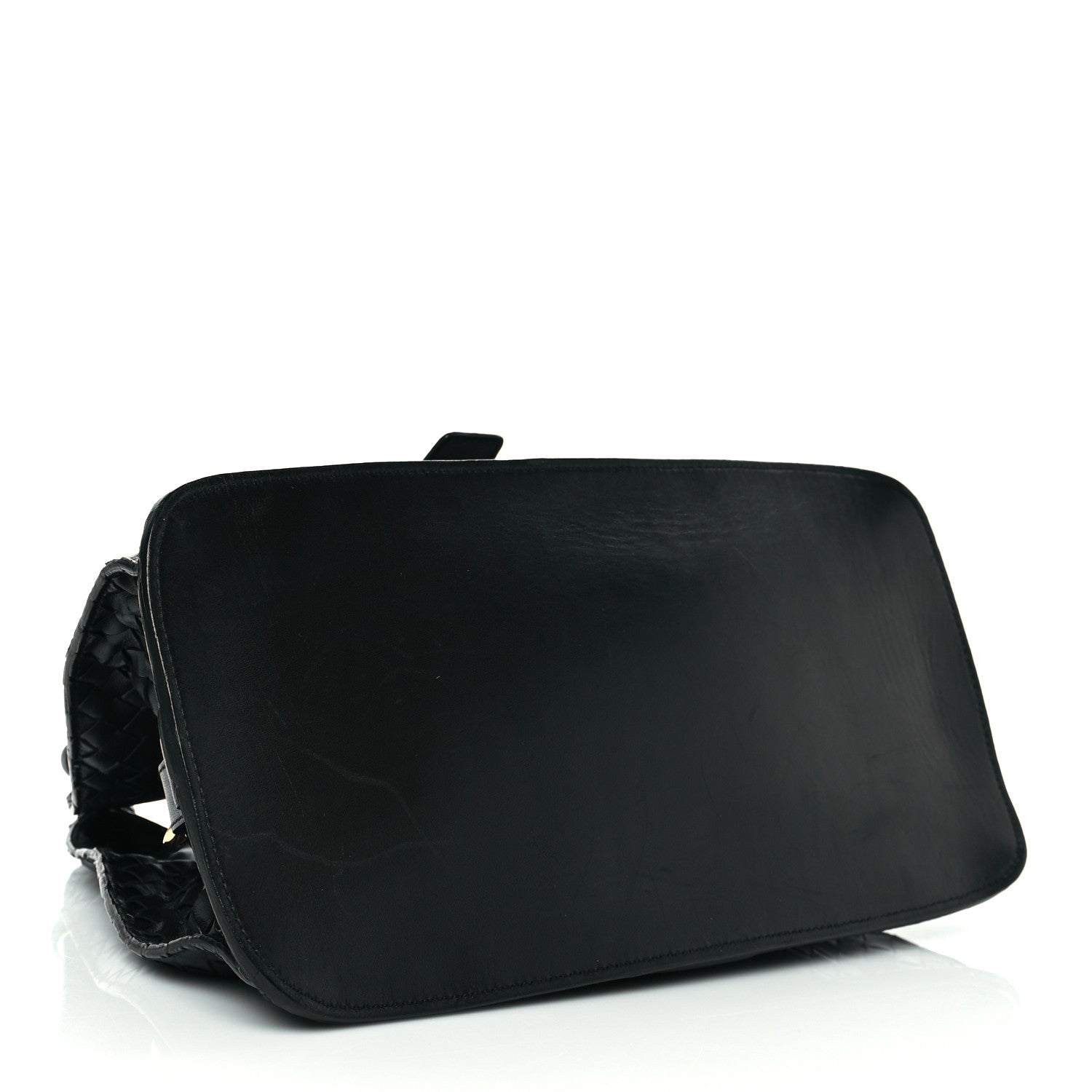 Bottega Veneta Nappa Intrecciato Shoulder Bag Black 3 of 9