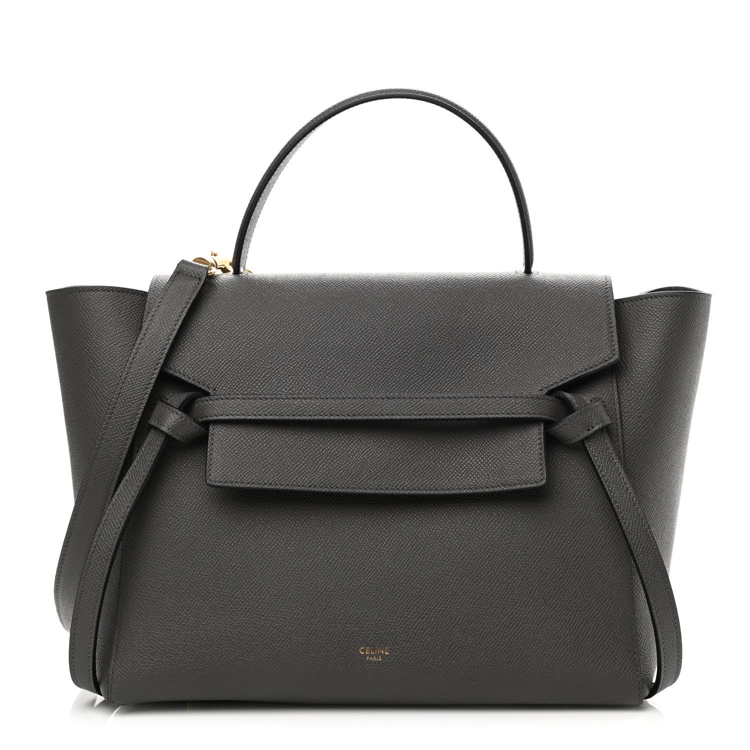 Celine Grained Calfskin Mini Belt Bag Grey 1 of 11