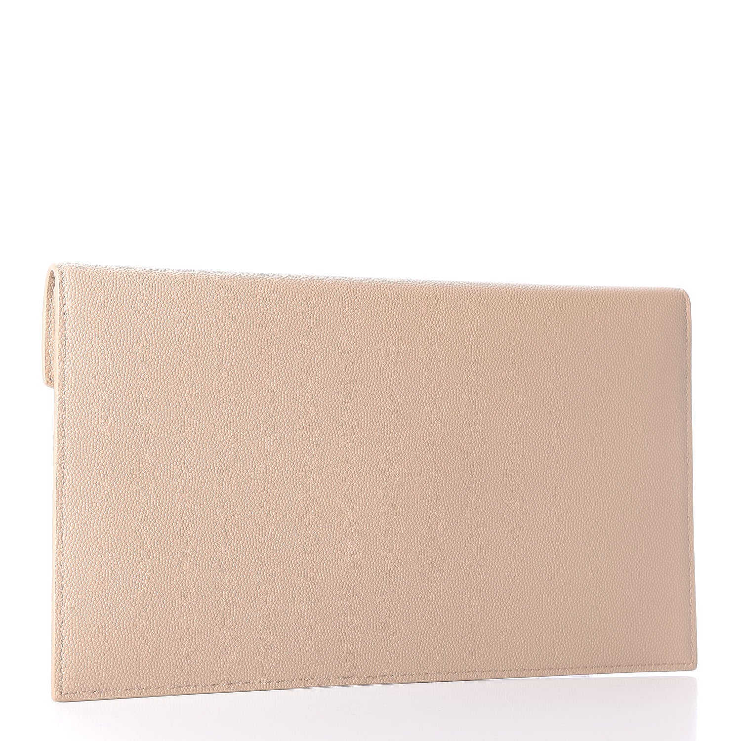 Saint Laurent Grain De Poudre Uptown Pouch Dark Beige 3 of 10