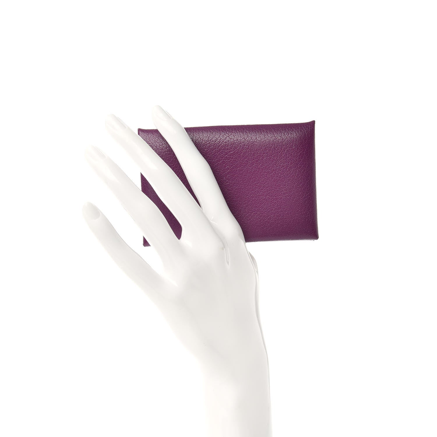 Hermes Chevre Mysore Calvi Card Case Anemone 2 of 6