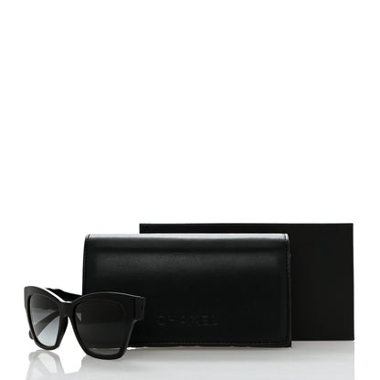 Chanel Acetate Square Cat Eye CC Sunglasses 5456-Q-B Black 10 of 10