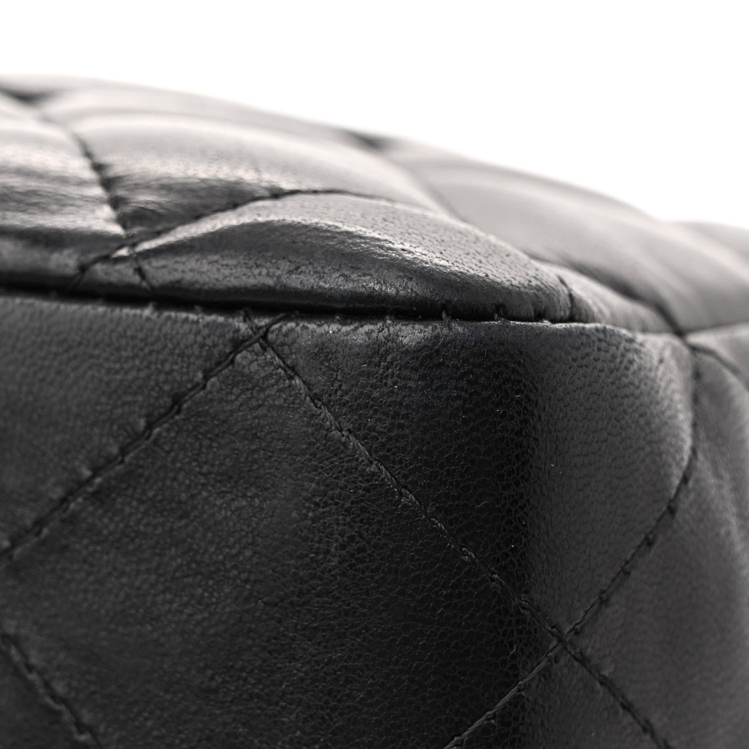 Chanel Lambskin Quilted Jumbo Single Flap Black 12 of 14