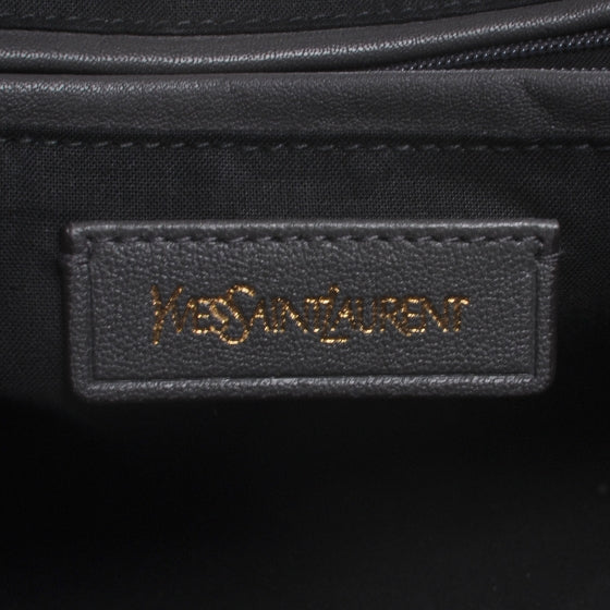 Saint Laurent Leather Medium Cabas Chyc Grey 7 of 8
