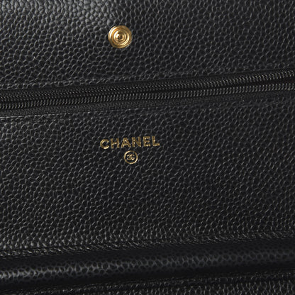 Chanel Caviar Quilted Wallet On Chain WOC Black 8 of 12