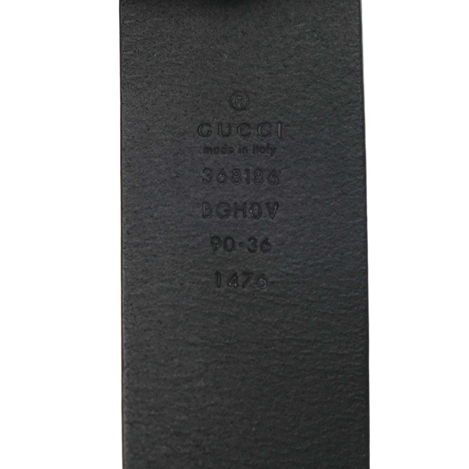 Gucci Selleria Calfskin Monochrome Interlocking G 37mm Belt 90 36 Black 5 of 9