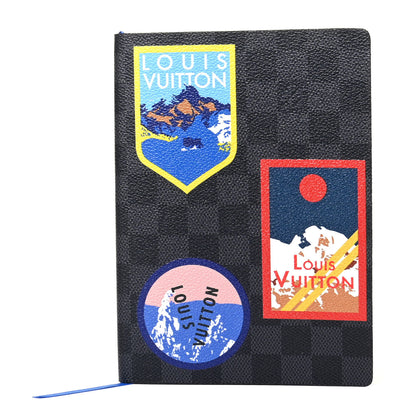 Louis Vuitton Damier Graphite Alps Patches Clemence Notebook MM 1 of 5