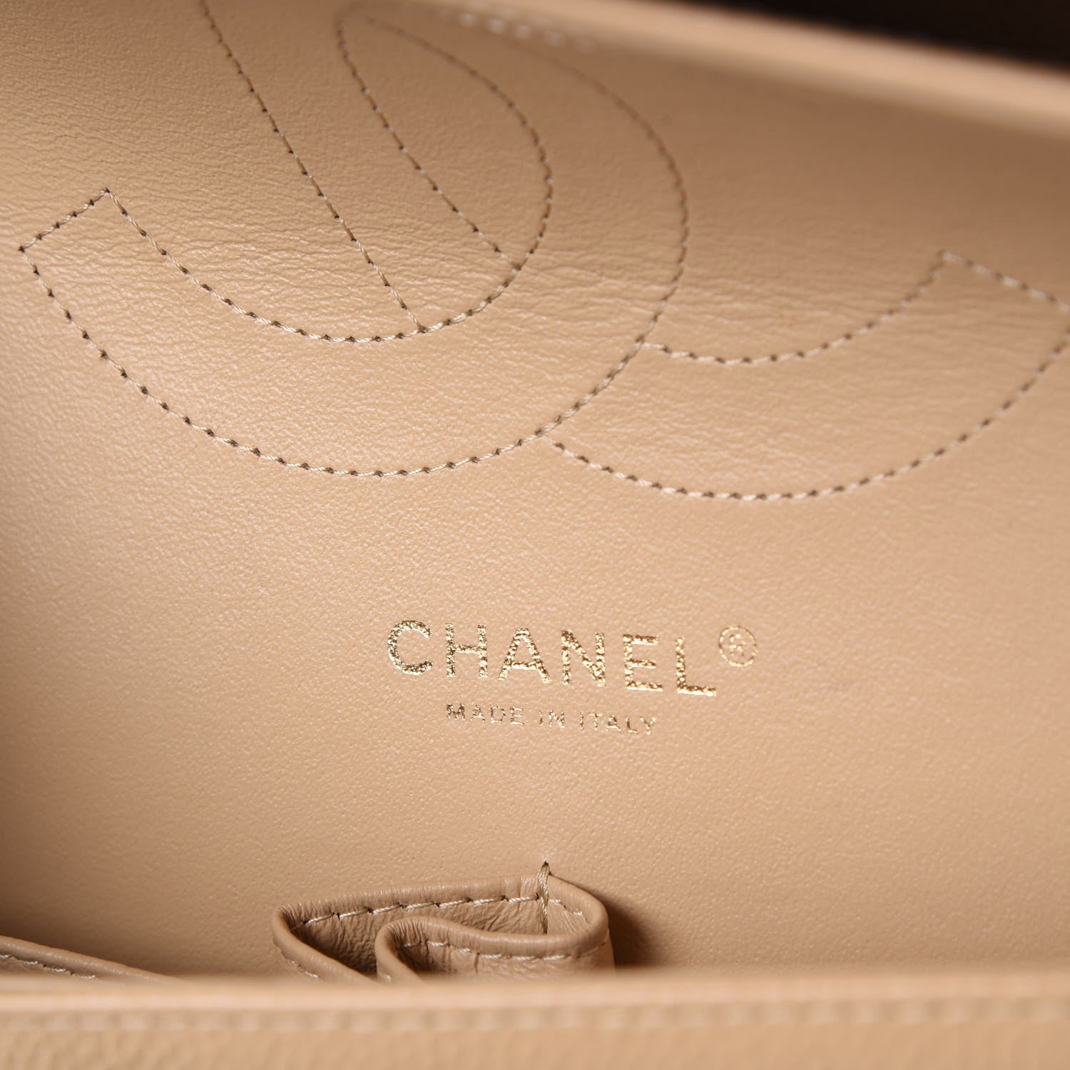 Chanel Caviar Quilted Jumbo Double Flap Beige Clair 5 of 7