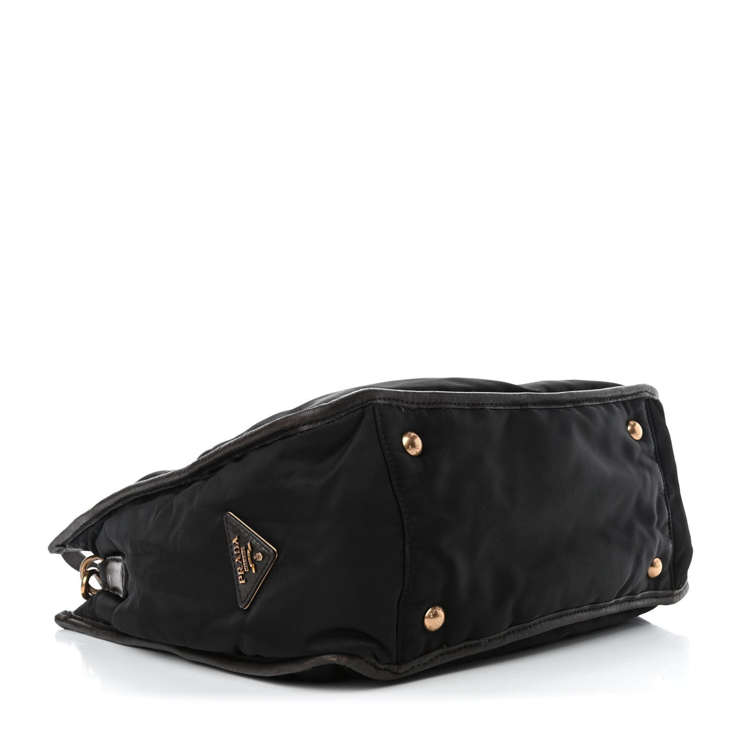Tessuto Nylon Jacquard Logo Tote Black