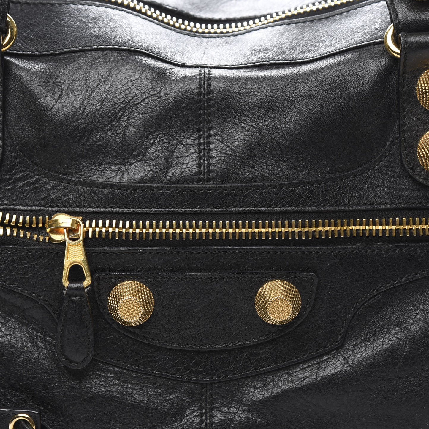 Agneau Giant 21 Gold Hardware Work Black
