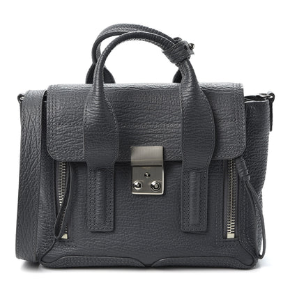 3.1 Phillip Lim 3.1 Textured Calfskin Mini Pashli Satchel Storm 1 of 10