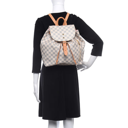 Louis Vuitton Damier Azur Sperone Backpack 2 of 10