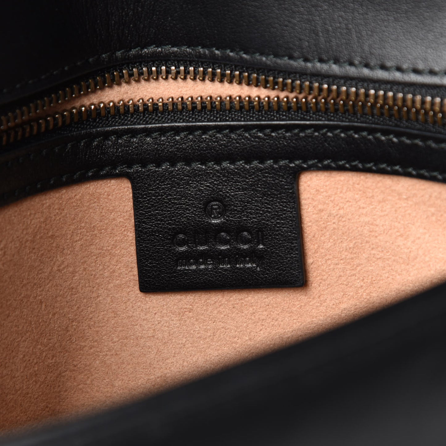 Calfskin Matelasse Small GG Marmont Shoulder Bag Black