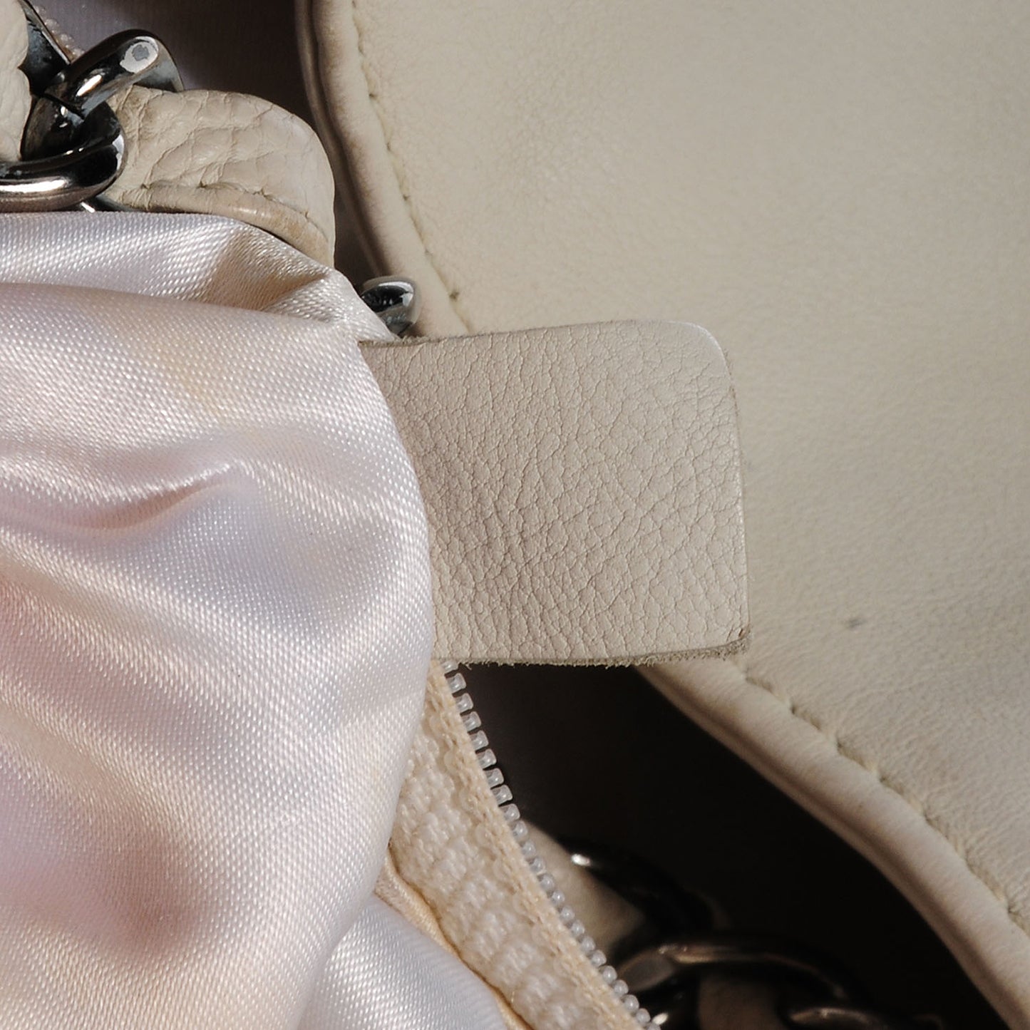 Calfskin Baby Coco Cabas White
