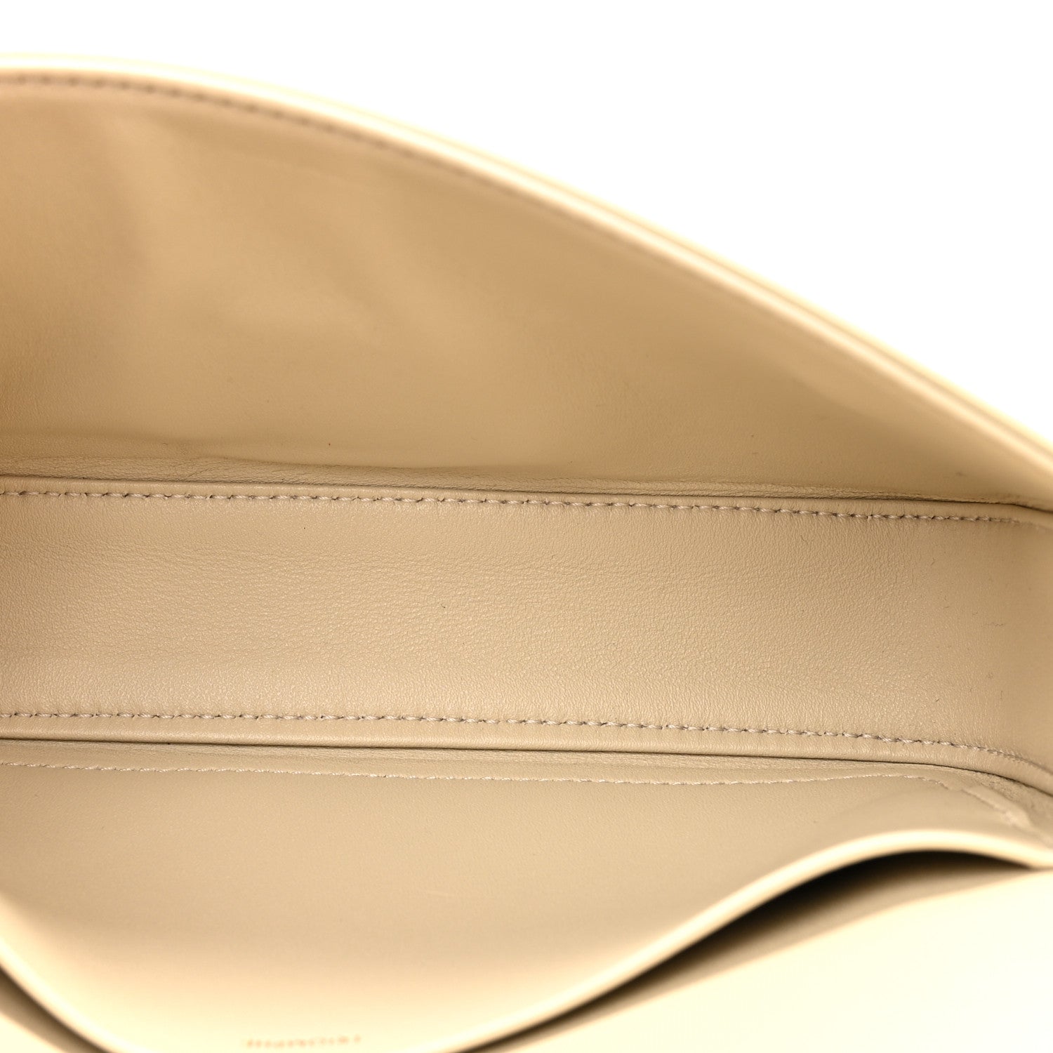 Celine Natural Calfskin Triomphe Shoulder Bag Ivory 5 of 14