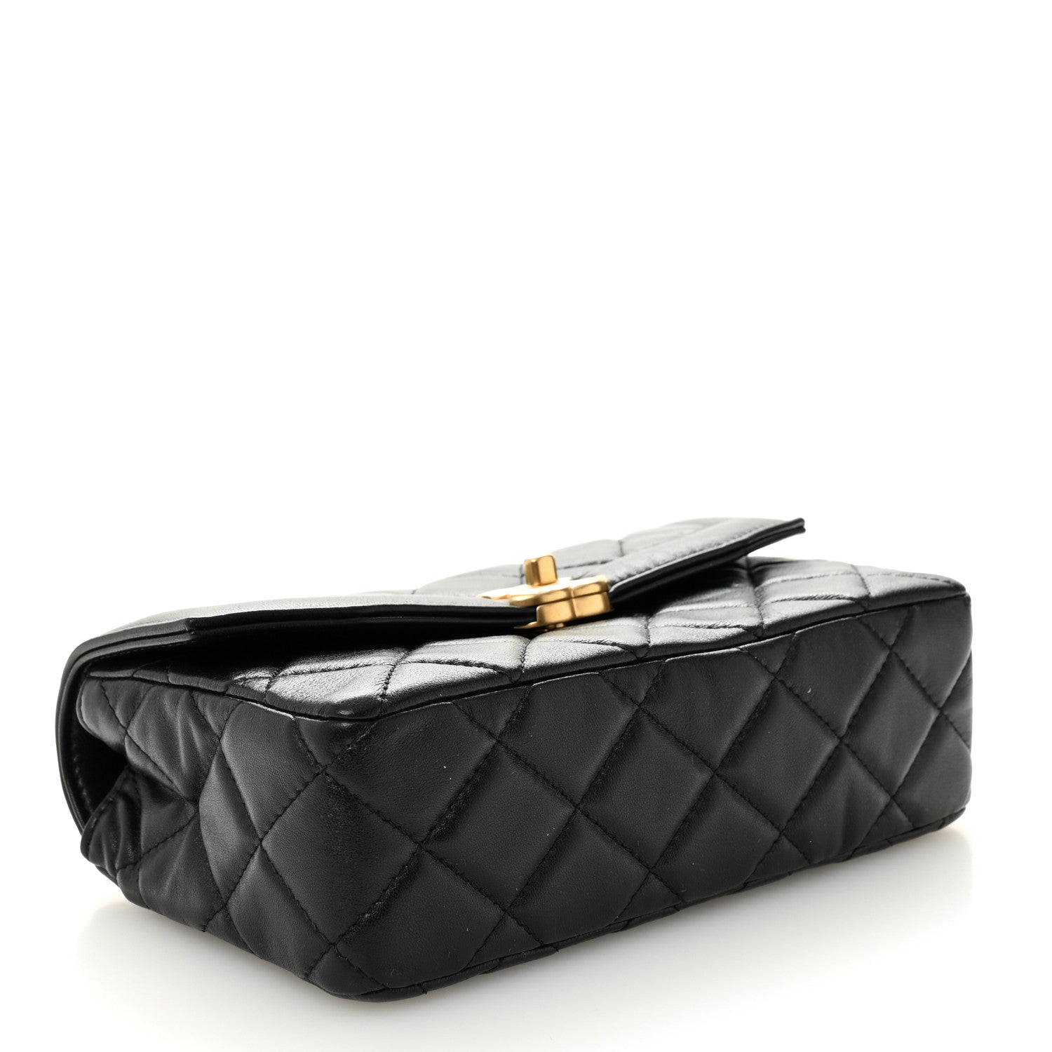 Chanel Shiny Lambskin Quilted Mini Flap Black 4 of 11