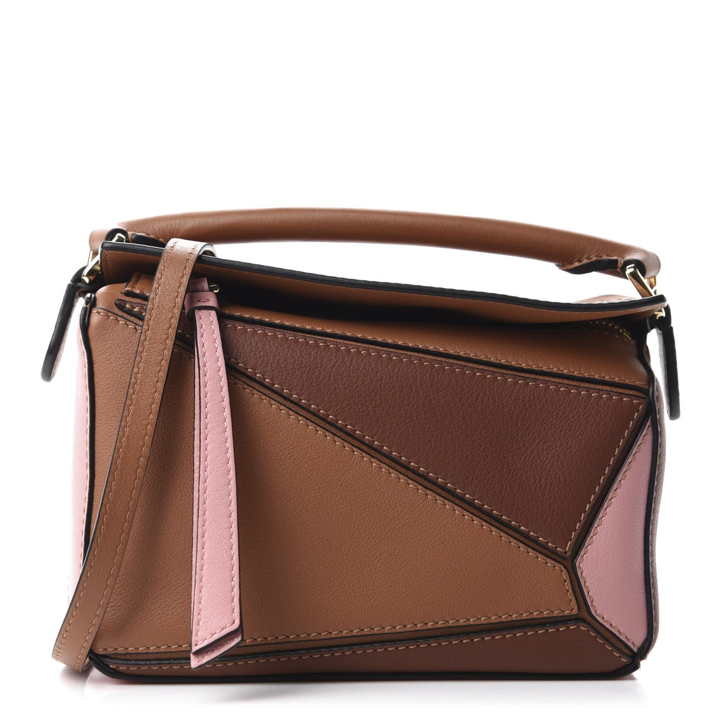Calfskin Mini Puzzle Bag Tan