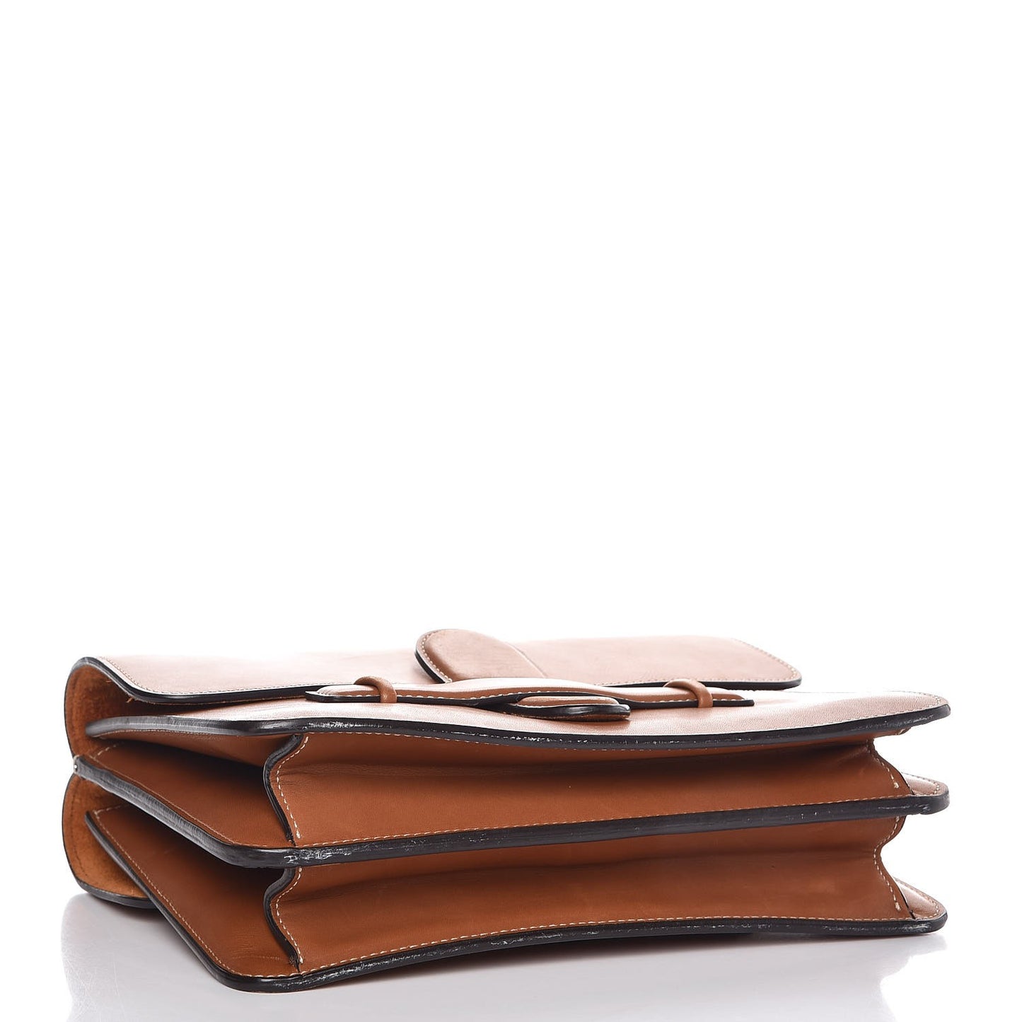 Natural Calfskin Medium Symmetrical Bag Chestnut
