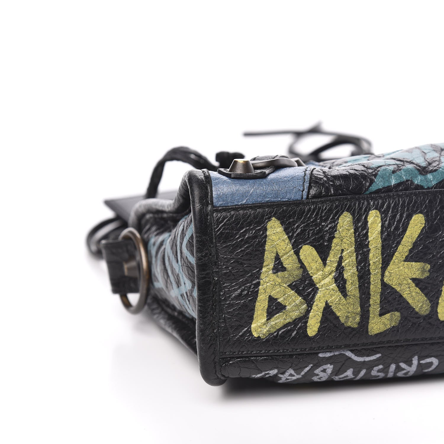 Balenciaga Agneau Arena Graffiti All Over Classic Hardware Mini City Black Multicolor 10 of 12
