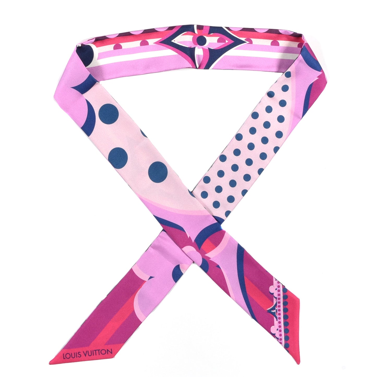 Silk Pop Monogram BB Bandeau Magenta