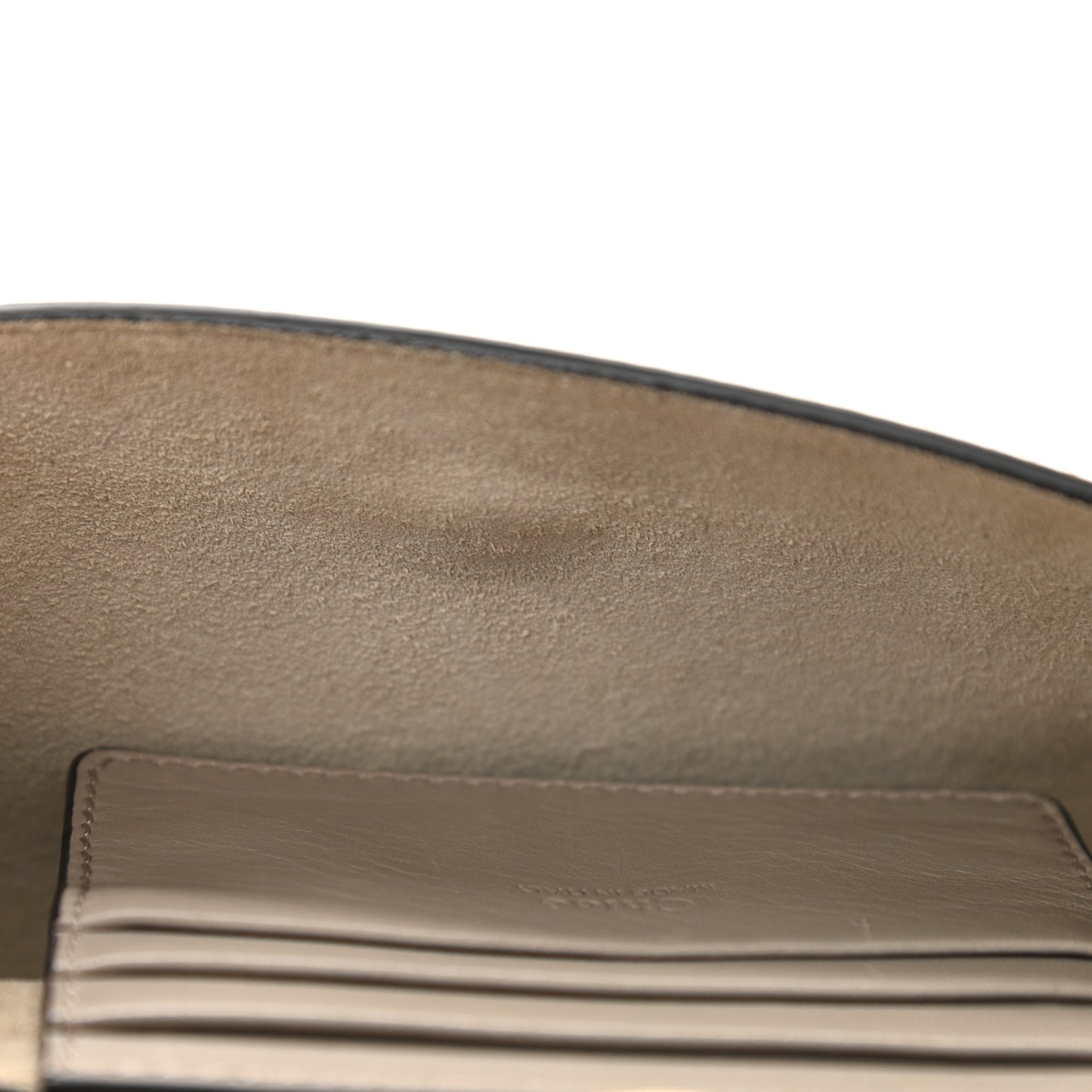Suede Calfskin Mini Faye Shoulder Bag Motty Grey