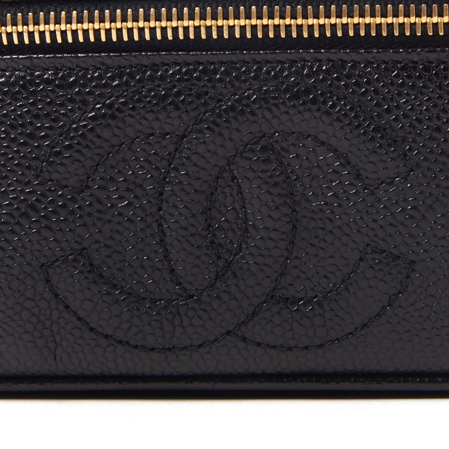 Chanel Caviar Vanity Cosmetic Case Black 7 of 10