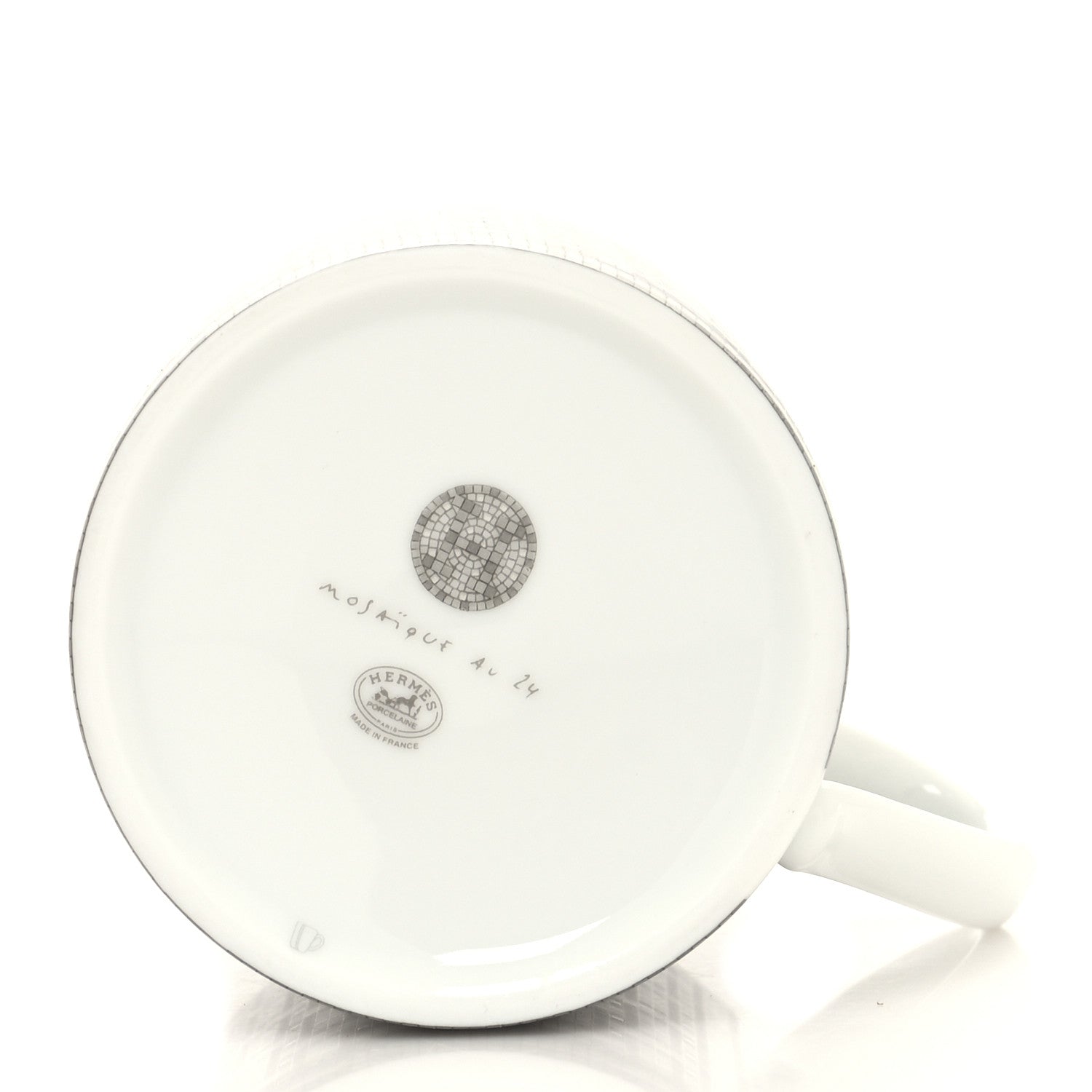 Hermes Porcelain Mosaique au 24 Mug Platinum 5 of 7